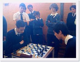 WallisC-TangJ * Last round game C.Wallis vs J.Tang at CV Zonal Balwyh High School 2009. J.Tang won and went on to win the event. * 800 x 600 * (160KB)